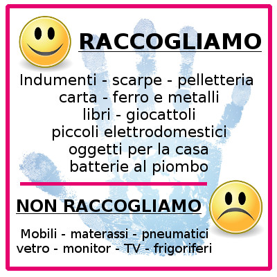 Cosa raccogliamo - Campo Lavoro Missionario