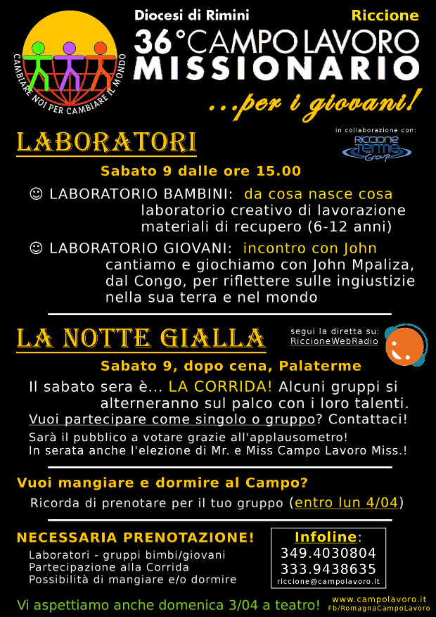 L'invito di John Mpaliza al 36° Campo Lavoro