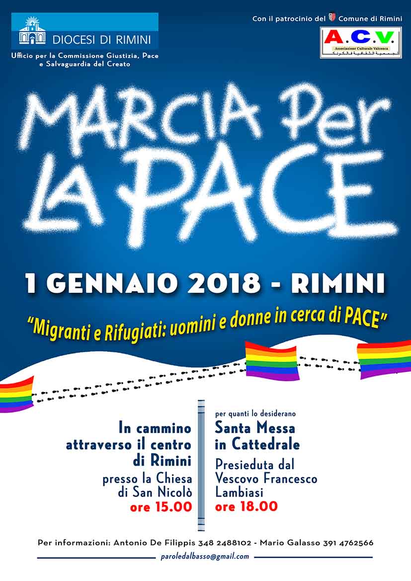 L'1 gennaio la Marcia per la Pace