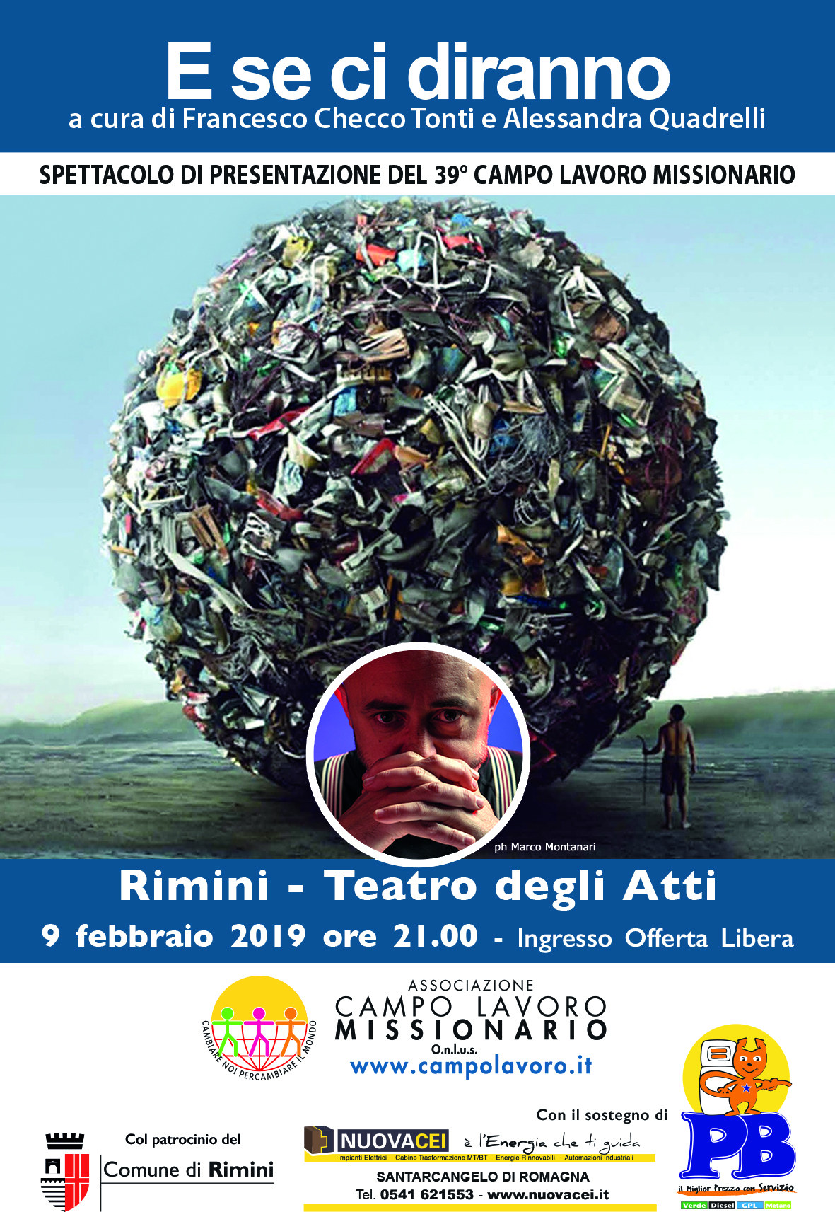 Rimini, sabato 2 febbraio. Anteprima del 39° Campo Lavoro al Teatro degli Atti
